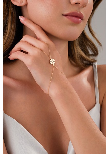 14 Ayar Altın Yonca Model Şahmeran fiyatları