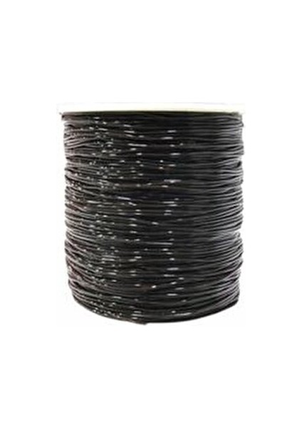 Siyah Lastikli 0,7 mm Silikon Misina- Elişi Takı Aksesuar Esnek Lastik Misine Tesbih Ipi 100 mt