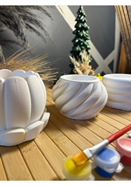 Taş Boyama Seti Küçük Saksı Büst Figür Boyama Çocuk Gelişimi Çocuk Etkinliği El Becerisi Etkinliği fiyatları