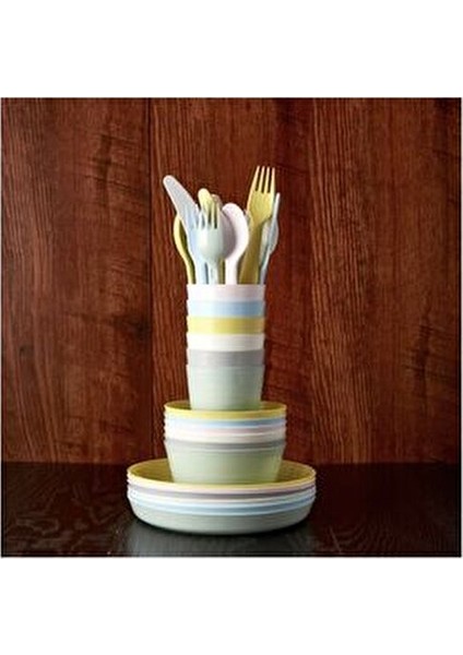 Kalas Tabak Seti Pastel Tonlar 6 Adet