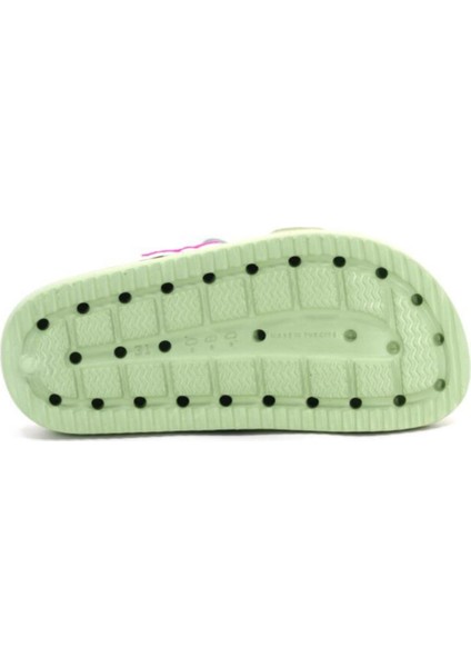 Çift Tokalı Plaj-Havuz-Bahçe-Tatil-Günlük Açık Stickerlı Çocuk Terliği modelleri