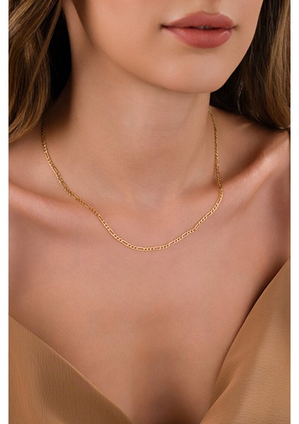 14 Ayar Altın Figaro Model Kolye