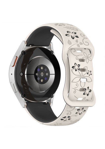 Huawei Watch Gt6 41MM Uyumlu Floraflex Çiçek Desenli Yumuşak Soft Silikon Kordon modelleri