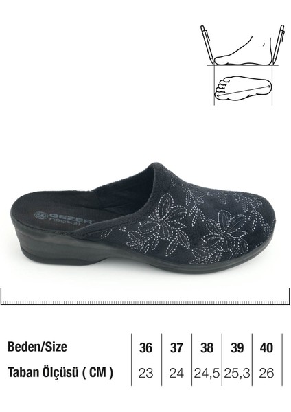 Kadın Kışlık Rahat Yüksek Taban Nakışlı Tasarım Ev Bahçe Terlik fiyatları