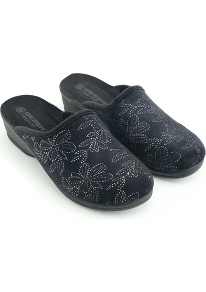 Kadın Kışlık Rahat Yüksek Taban Nakışlı Tasarım Ev Bahçe Terlik modelleri
