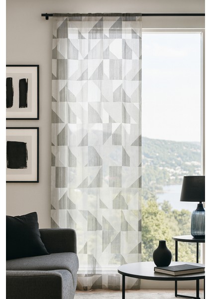 Pannello Tül Perde Gri 150X290