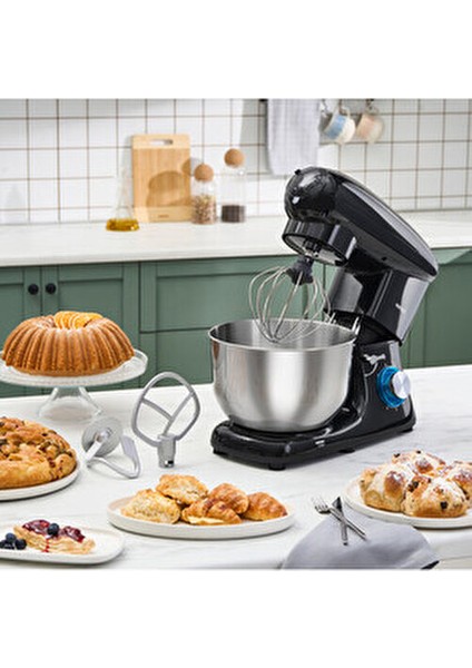 Multichef Stand Mikser Shiny Black Mutfak Şefi 1900W 5,5 Lt (Kıyma Çekme/içli Köfte Aparatlı) modelleri