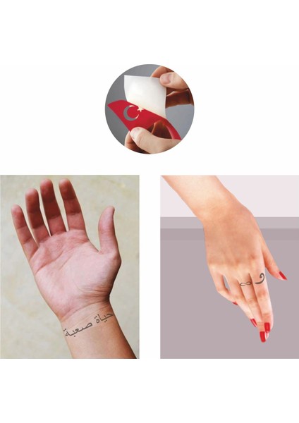 Arapça Harf Set Geçici Dövme Kına Şablonu fiyatları