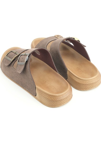 Erkek Yazlık Suni Deri Iki Toka Ayarlanabilir Rahat Taban Günlük Terlik fırsatları