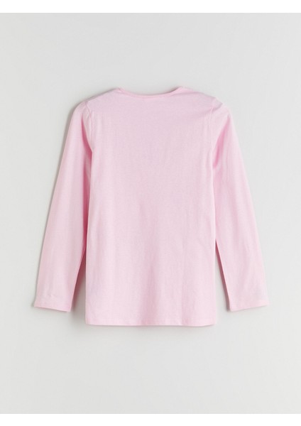 Yeni Sezon Bisiklet Yaka Kız Çocuk Pijama Üst modelleri