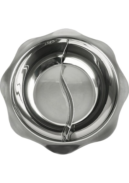 Paslanmaz Çelik Bölmeli Hotpot Tenceresi ( Stainless Steel Divided Hot Pot 30CM ) - 1 Adet fırsatları