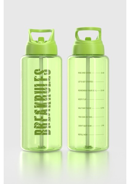 Moly Yazı Desenli 1000 ml Pipetli Tritan Matara 912139 Yeşil fiyatları