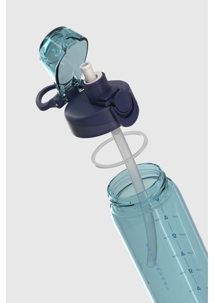 Wave Duplo 630 ml Opsiyonel Pipetli Tritan Matara 912176 Mavi fırsatları