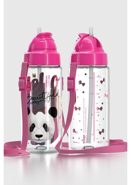 Migo Desenli 500 ml Askılı Pipetli Tritan Çocuk Matara 912004 Pembe fiyatları