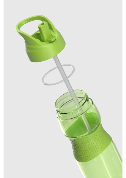 Moly Silikon Detaylı 730 ml Pipetli Tritan Matara 912116 Yeşil modelleri