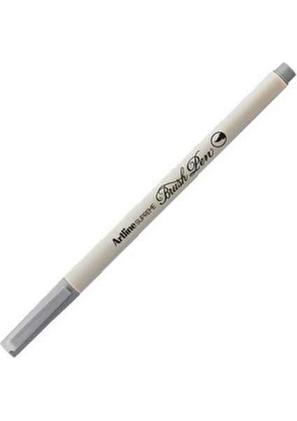 Supreme Brush Pen Pastel Gri Ergonomik Tasarım 1 Adet Kalem Detaylı Çizim İçin fiyatları