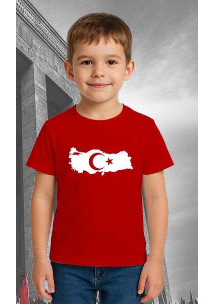 Unisex Ay Yıldızlı T-Shirt 19 Mayıs 29 Ekim 23 Nisan 10 Kasım Atatürk Çocuk Tişört fiyatları
