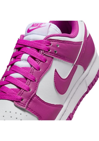 Dunk Low Next Nature Kadın Fuşya Deri Sneaker Ayakkabı -DD1873-110