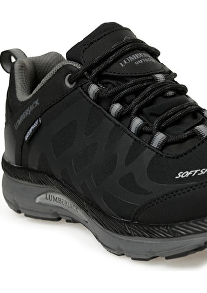 Kadın Siyah Outdoor Ayakkabı Suni Deri Malzeme ile Konforlu Yürüyüş İçin Tasarlandı