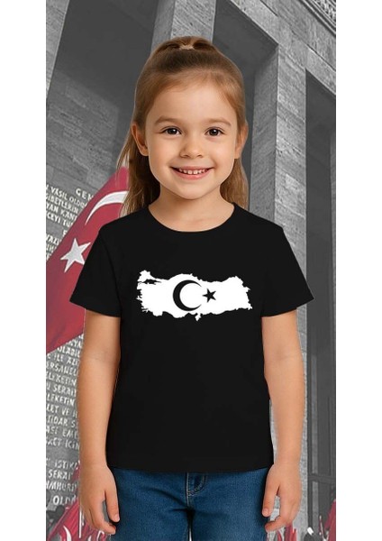 Unisex Ay Yıldızlı T-Shirt 19 Mayıs 29 Ekim 23 Nisan 10 Kasım Atatürk Çocuk Tişört modelleri