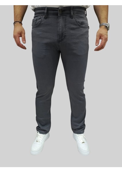 Erkek Enjoy Regular Fit Ligralı Açık Gri Kot Pantolon