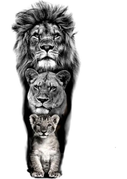 Geçici Aslan Figürlü Dövme Tattoo fırsatları