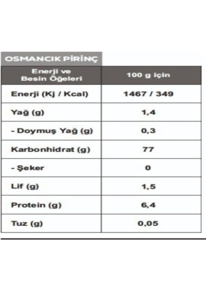 5 KG GÖNEN OSMANCIK PİRİNÇ modelleri