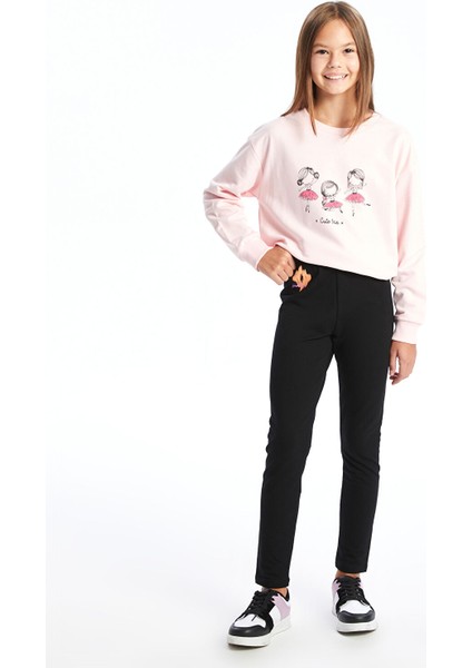 Yeni Sezon Beli Lastikli Kız Çocuk Tayt