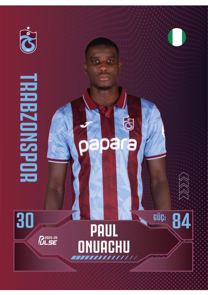 Eco Bundle - Trabzonspor - Pulse Futbolcu Kartları 2025/26 - 5 Paket fırsatları