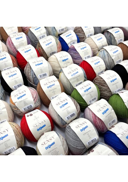 Premium Orijeans Amigurumi Ipliği Punch (Panç) Baby Soft Cotton 50 gr Örgü Ipi Ori Jeans Sarı