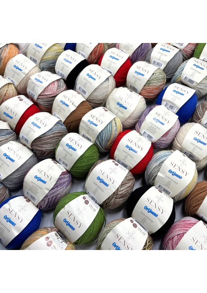 Premium Orijeans Amigurumi Ipliği Punch (Panç) Baby Soft Cotton 50 gr Örgü Ipi Ori Jeans Sarı