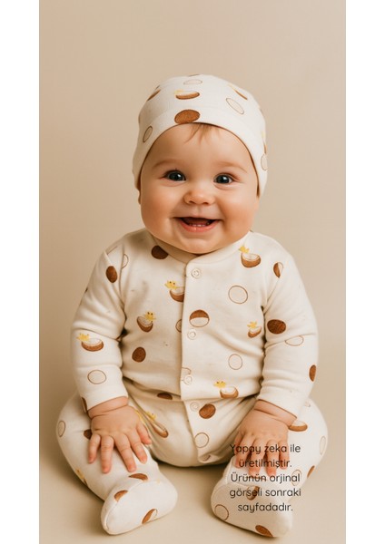 Yenidoğan Coconut Desenli 5li Set