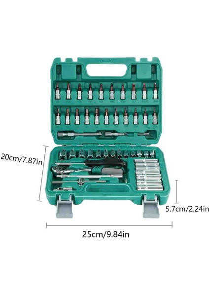 53 Adet 72 Dişli Cırcır Soket Seti S2 Paslanmaz Çelik Tornavida Uçları Taşınabilir Ev Araba Elektrik Tamir Aleti indirimleri