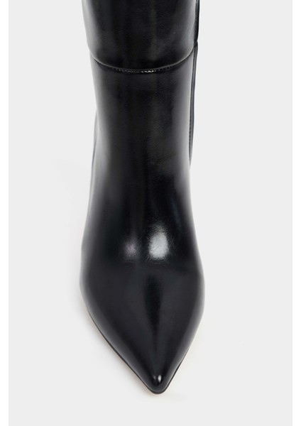 Hardy Siyah Mat Sivri Burun Ince Topuklu Kadın Çizme indirimleri