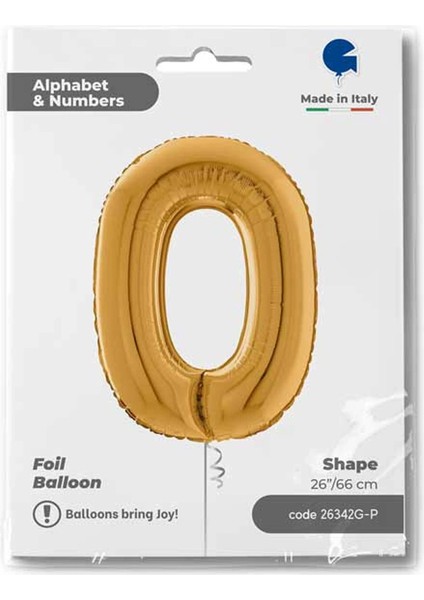 O Harf Supertrend Altın Folyo Balon 26"