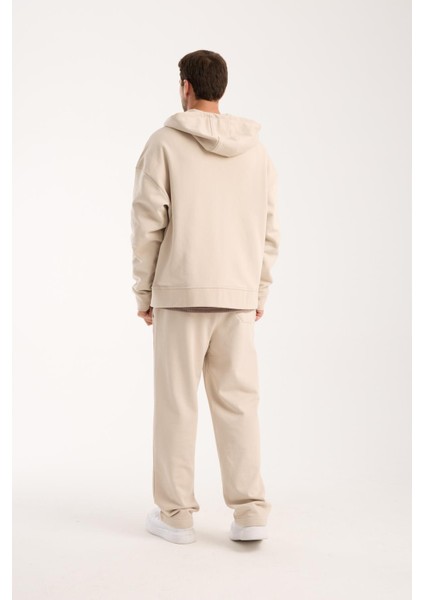 %100 Pamuk Erkek Oversize Kapüşonlu Sweatshirt ve Eşofman Altı (Takım) fiyatları