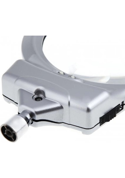 2.5X90 mm 5X24 mm Büyüteç, Mandallı Metal Hortumlu Masa Üstü Büyüteç