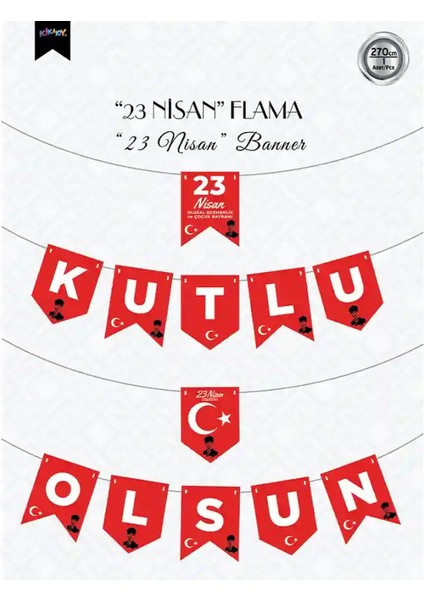 23 Nisan Kutlu Olsun Harf Afiş