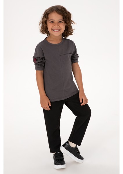 Erkek Çocuk Siyah Pantolon (Kanvas-Chino) 50317274-VR046