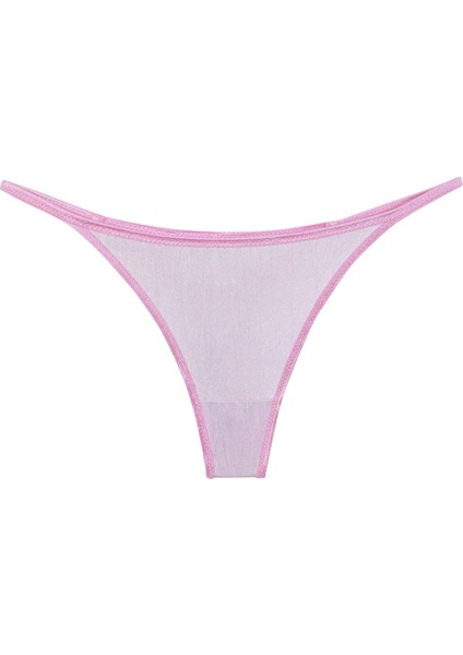 Kadın Pembe Transparan 2'li Tanga Slip modelleri