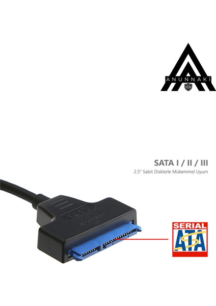 USB Type-C Sata 3.0 Dönüştürücü Kablo | 2.5inç SSD HDD Disk Bağlantı Adaptörü 6gbps Tak-Çalıştır modelleri