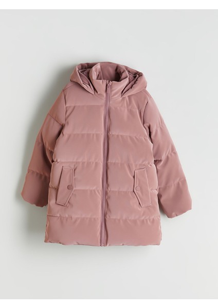 Yeni Sezon Kapüşonlu Kız Çocuk Mont