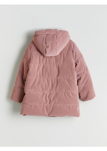 Yeni Sezon Kapüşonlu Kız Çocuk Mont modelleri