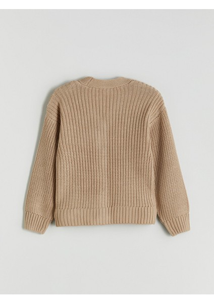 Yeni Sezon V Yaka Kız Çocuk Triko Hırka modelleri