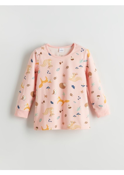 Yeni Sezon Bisiklet Yaka Kız Çocuk Pijama Takımı fiyatları