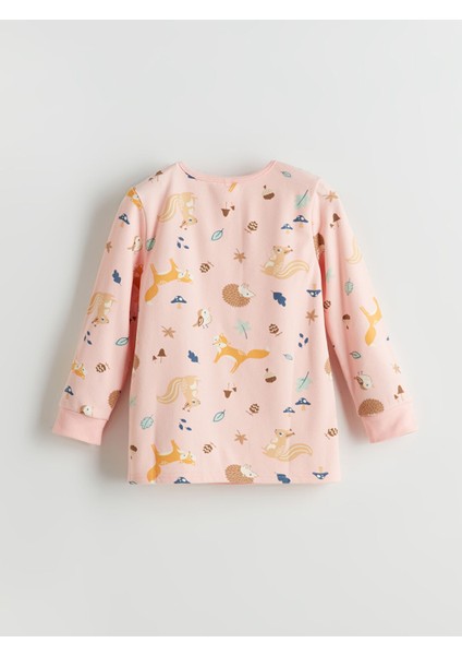 Yeni Sezon Bisiklet Yaka Kız Çocuk Pijama Takımı fırsatları