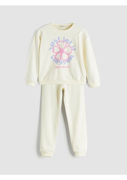Yeni Sezon Bisiklet Yaka Kız Çocuk Pijama Takımı
