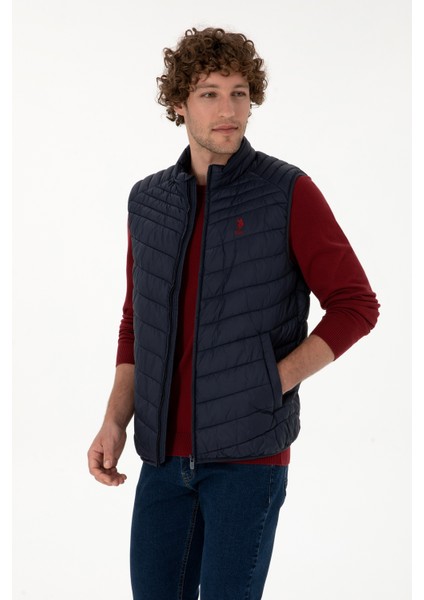 Erkek Lacivert Yelek (Dokuma) 50312012-VR033