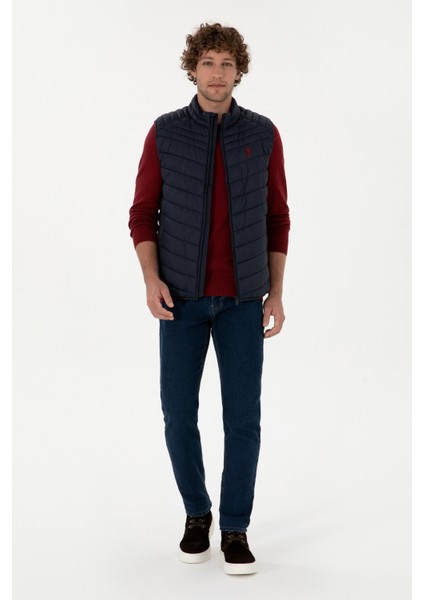 Erkek Lacivert Yelek (Dokuma) 50312012-VR033 fırsatları