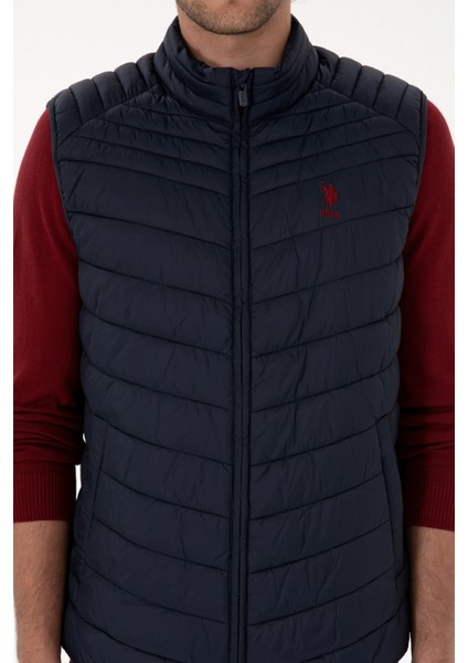 Erkek Lacivert Yelek (Dokuma) 50312012-VR033